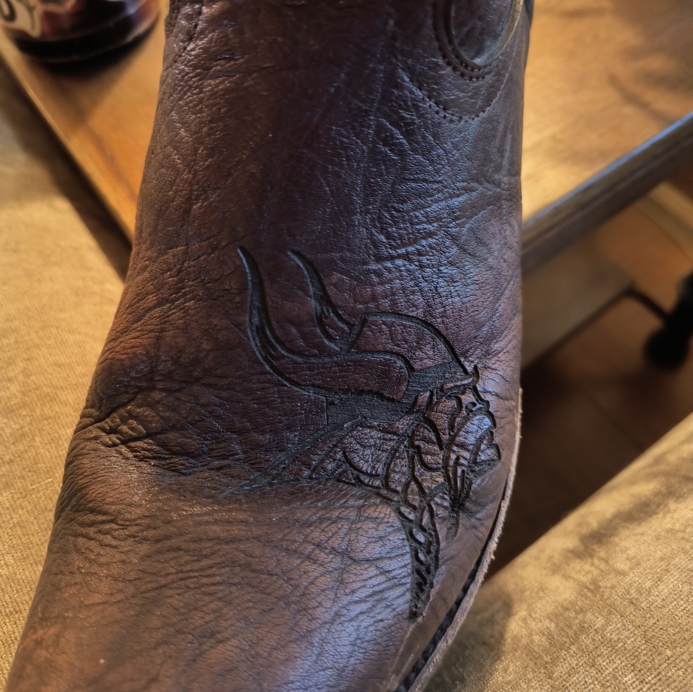 Men's Vikings Brown Leather Boots